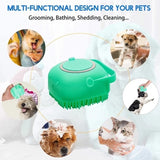 Silicone Pet Dog Massage Bath Brush