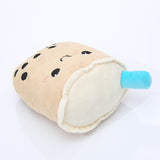 Cute Bubble Tea Shaped Plush Squeaky Dog Toy