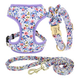 Adjustable Nylon Mesh Collar Harness Leash Set