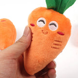 Soft Plush Carrot Squeaky Dog Toy - FREE