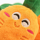 Soft Plush Carrot Squeaky Dog Toy - FREE