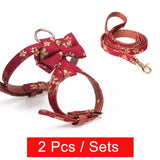 2 Pc Adjustable Leash & Harness Set