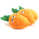 Soft Plush Carrot Squeaky Dog Toy - FREE