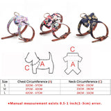 2 Pc Adjustable Leash & Harness Set