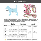 Adjustable Nylon Mesh Collar Harness Leash Set