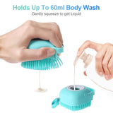 Silicone Pet Dog Massage Bath Brush