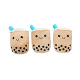 Cute Bubble Tea Shaped Plush Squeaky Dog Toy