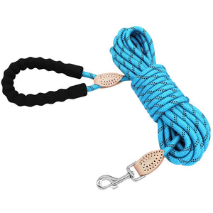 Reflective Nylon Round Rope Pet Lead Leash (3M/6M/9M/15M)