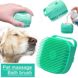 Silicone Pet Dog Massage Bath Brush